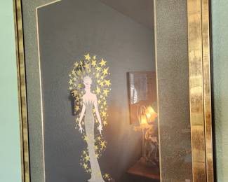 Erte - 'Starstruck' Framed Print.