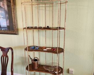 Terrific European Style Metal and Wood Display Shelving!