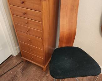 Lingerie Cabinet and Danish Style Modern Chair.