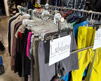 A rack of lululemon !!