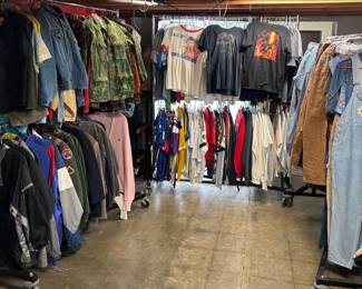 Some of the vintage racks for this weekends sale! 