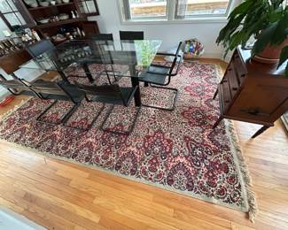 GLASS TOP DINING TABLE. 