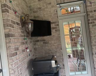 Outdoor TV and Pizza Oven