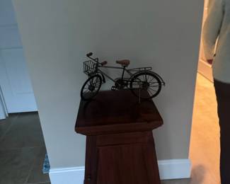 Metal bike and plant stand