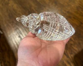 Waterford Crystal Shell Paperweight