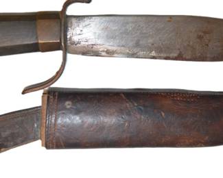 German knife and scabbard