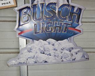 Busch Light Metal Sign