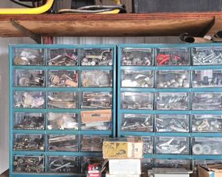 Shop Lights - Old Lunch Box - Nails and Screws