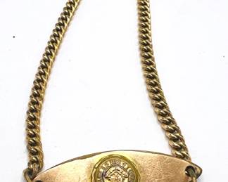 1/20th 10K Gold Filled Connecticut State College 7.25” Bracelet