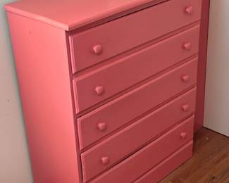 Pink Painted Dresser