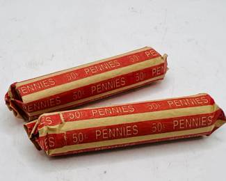 (2) Unsearched Penny Rolls