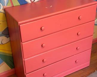 Pink Painted Dresser