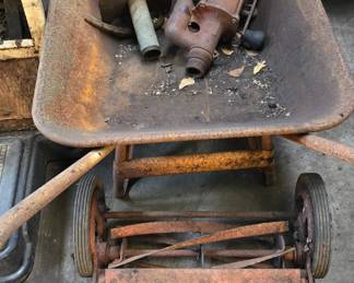 Vintage Wheel Barrow - Water Pumps