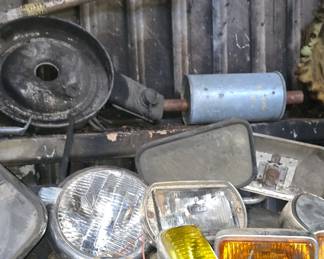 Vintage Car Lights and Mirrors