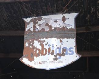 Other Side of Mobilgas Sign.