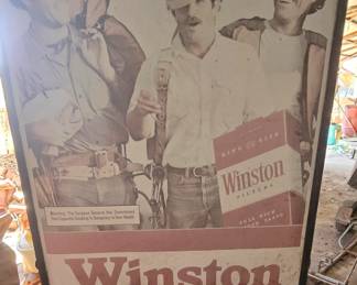 Winston Advertising Sign