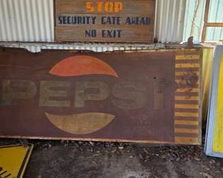 Pepsi Sign 9'L x 4'H