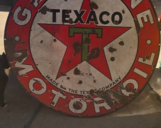 32"Vintage Texaco Sign - Double Sided