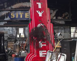 Love This. Large City Cafe Antique Sign