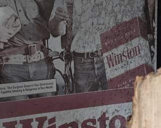 Vintage Winston Advertising Sign