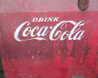 Antique Drink Coca Cola Cooler