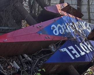 Large Vintage Hotel Entrance Sign