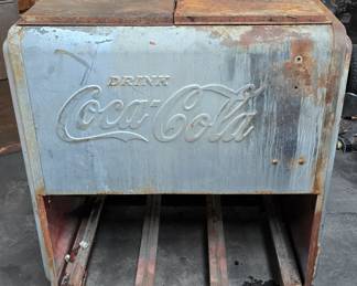 Antique Coca Cole Cooler