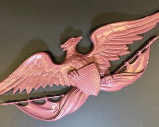 cast iron painted eagle