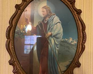 Jesus portrait on chalkware