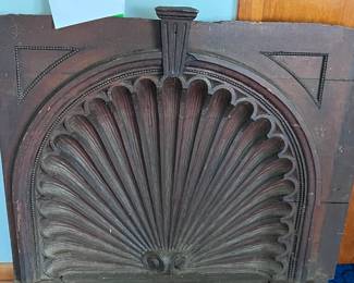 Victorian wooden fireplace insert