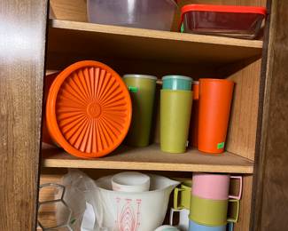 assorted tupperware