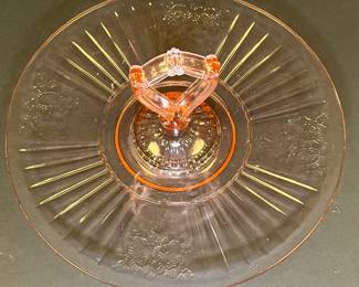 Depression glass mayfair sandwich platter