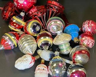 assorted vintage ornaments