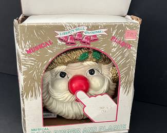 vintage Santa plaque