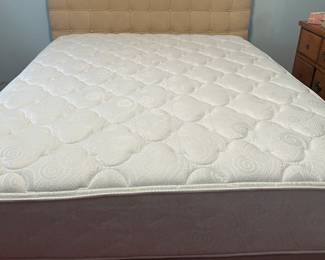 Queen bed with Volunteer Blind mattress and box springs