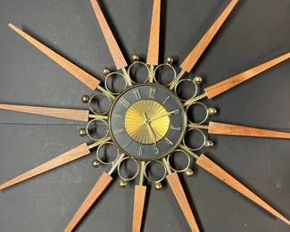 mid century wall clock
