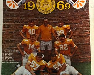 1969 Tennessee vs Auburn game book