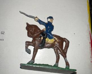 Vintage Metal War Game Pieces