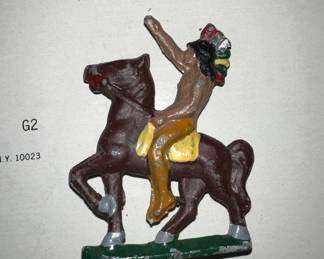 Vintage Metal toy game pieces 
