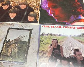 Vintage The Clash and Early Beatles vinyls