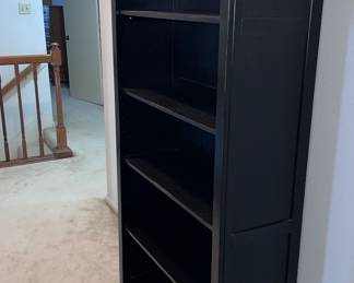 Black Wood Bookshelves 