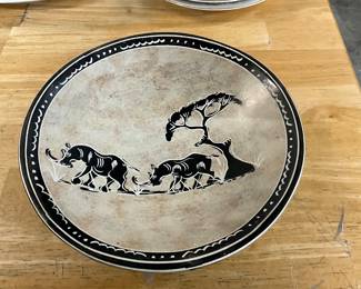 African Soapstone Plate