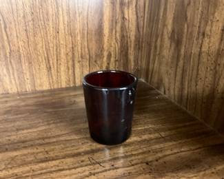 Arcoroc Sierra Ruby water Glass from 1970s