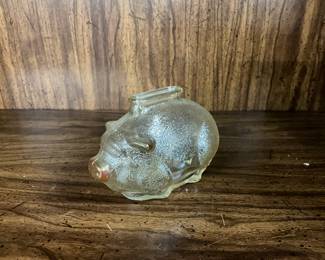 Anchor Hocking Carnival Glass Piggy Bank, from 1940s to 1950s