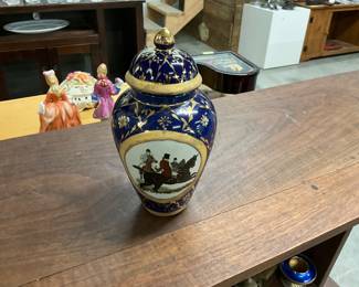 Limoges Porcelain Lidded Vase