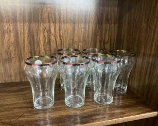Federal Glass Tumbler w/Gold Colored Rim