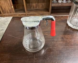 Federal Tool Corp Syrup Pitcher w/Red Handle