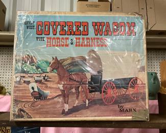 Marx Best of the West Covered Wagon & Horse