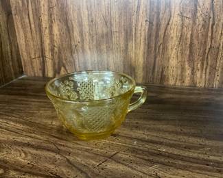 Federal Glass Normandie Amber Tea/Coffee Cup