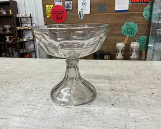 Clear Glass Compote